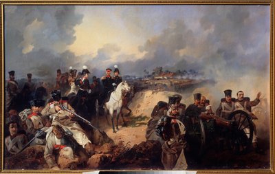 La battaglia di Montmirail, 11 febbraio 1814 da Mikhail Osipovich Mikeshin